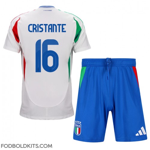 Italien Bryan Cristante #16 Udebanesæt Børn EM 2024 Kortærmet (+ Korte bukser)